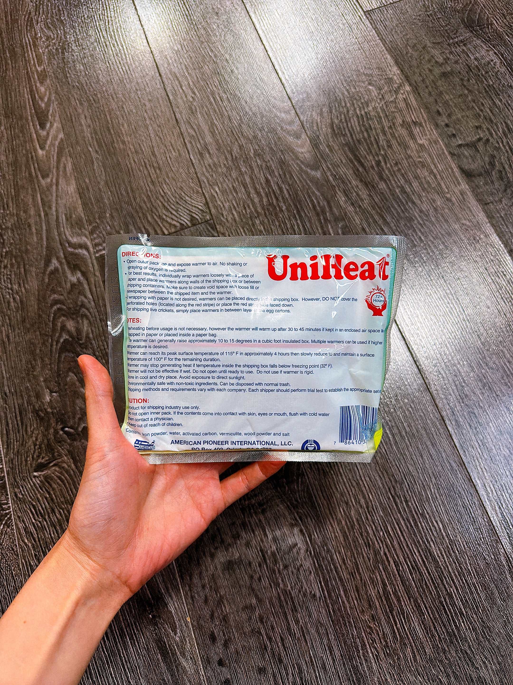 UniHeat Multi-Purpose Jumbo Shipping Warmer Heat Pack（72 Hour）